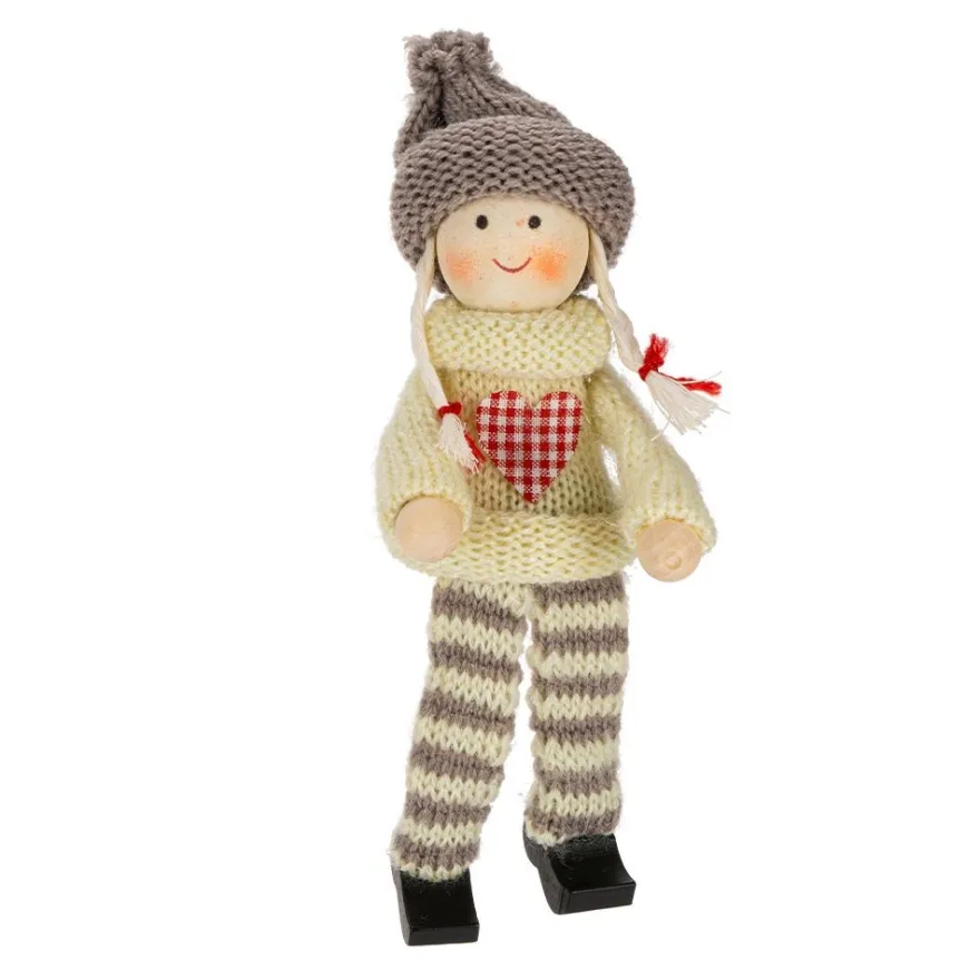 Winter-Püppchen, Amelie 5, 17cm hoch, 2 Stück