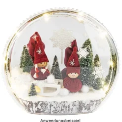Winter-Püppchen, Finja & Manni, 9cm hoch, 3 Stück