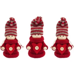 Winter-Püppchen, Ina & Elias, 10cm hoch, 3 Stück