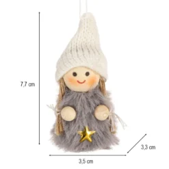 Winter-Püppchen, Madita, 7,7cm hoch, 4 Stück