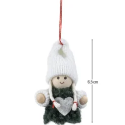 Winter-Püppchen, Mila & Lucas, 6,5cm hoch, 2 Stück
