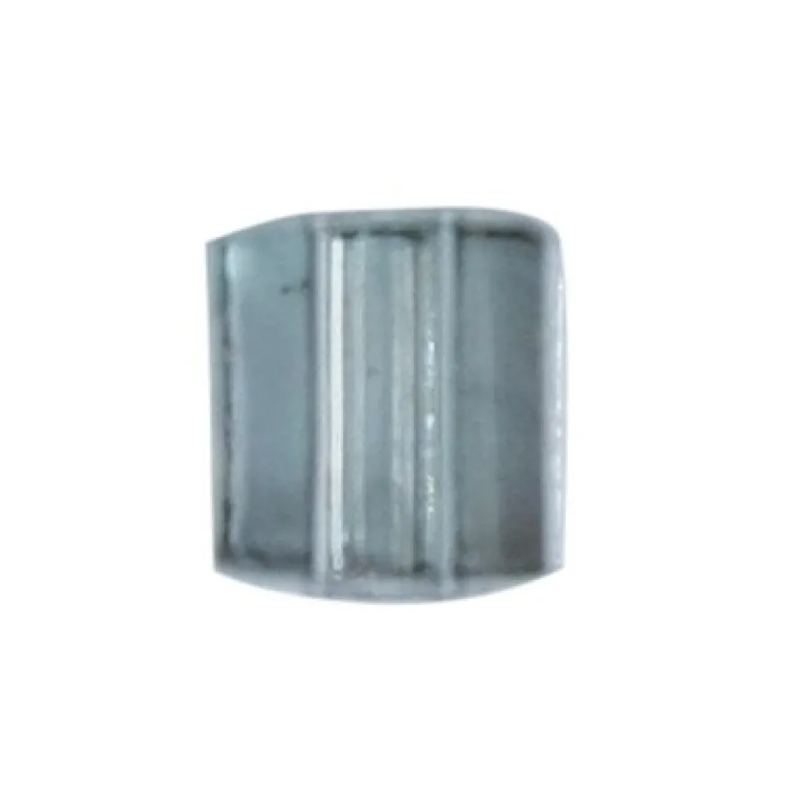 Würfel-Perlen, transparent, 5mm, anthrazit, 100 Stück