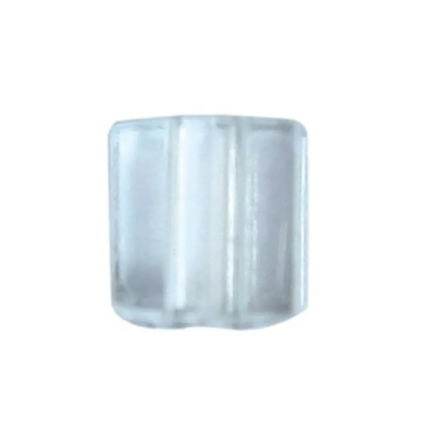 Würfel-Perlen, transparent, 5mm, klar, 100 Stück