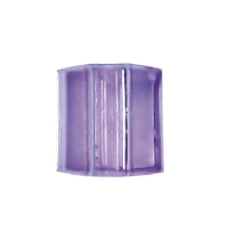 Würfel-Perlen, transparent, 5mm, violett, 100 Stück