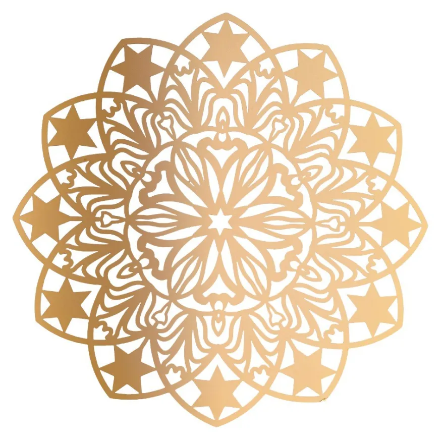 XL-Laser-Ornamente, Zierdeckchen 3, verschiedene Farben, Ø 20cm, 10 Stück