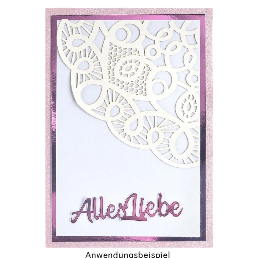 XL-Laser-Ornamente, Zierdeckchen 12, verschiedene Farben, Ø 20cm, 10 Stück