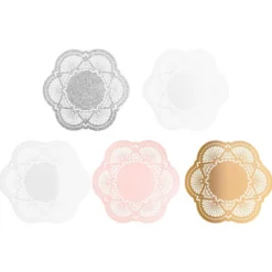 XL-Laser-Ornamente, Zierdeckchen 7, verschiedene Farben, Ø 20cm, 10 Stück