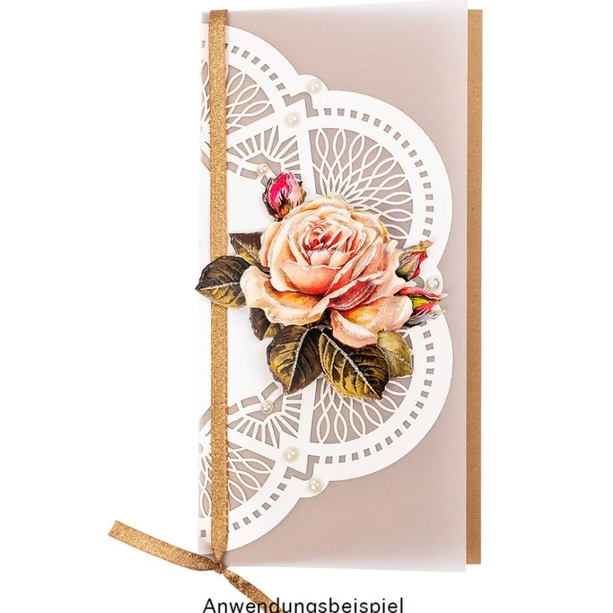 XL-Laser-Ornamente, Zierdeckchen 7, verschiedene Farben, Ø 20cm, 10 Stück