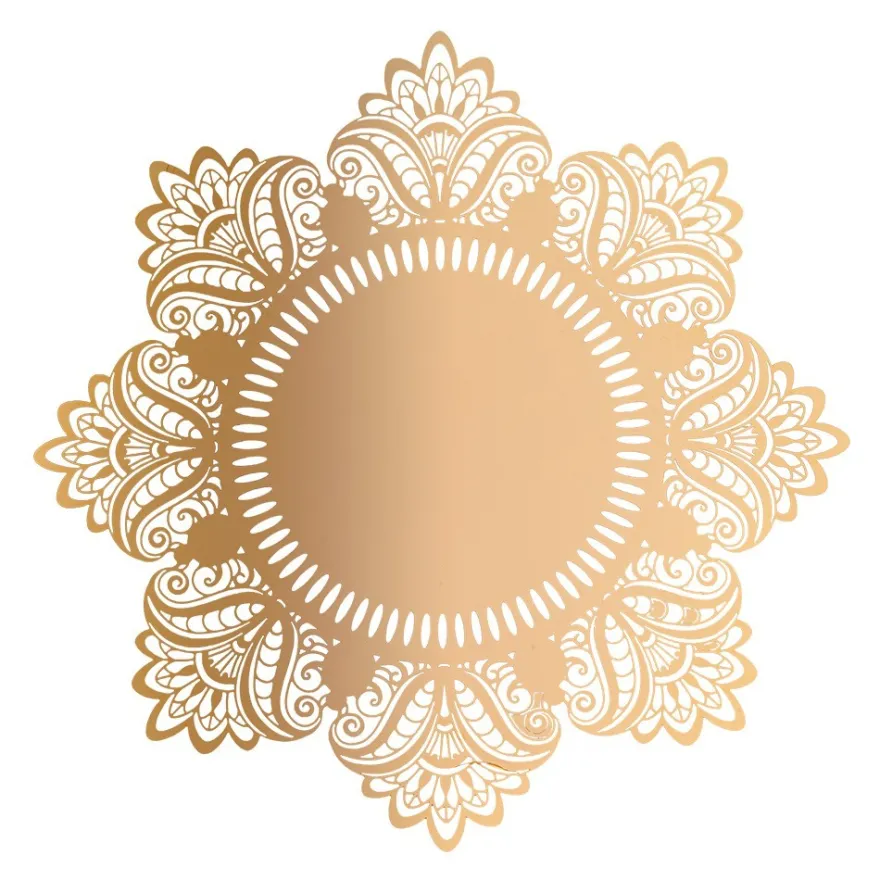 XL-Laser-Ornamente, Zierdeckchen 6, verschiedene Farben, Ø 20cm, 10 Stück