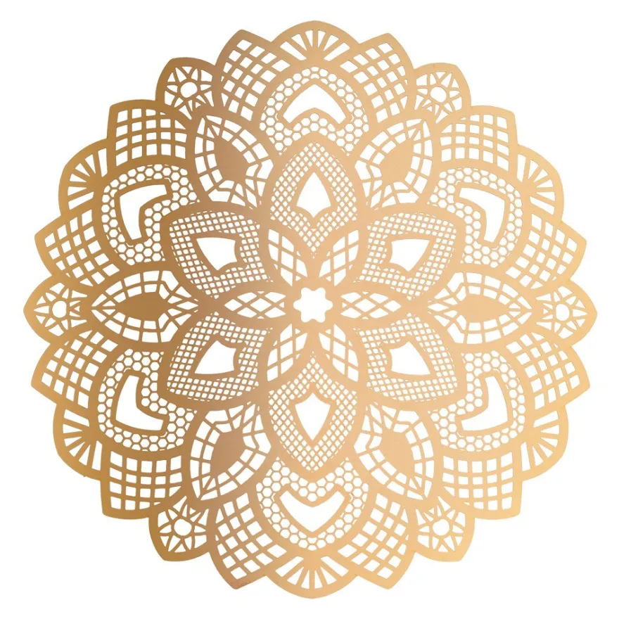 XL-Laser-Ornamente, Zierdeckchen 2, verschiedene Farben, Ø 20cm, 10 Stück