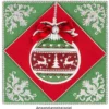 XL Relief-Sticker, Weihnachtskugeln, 35cm x 27,5cm