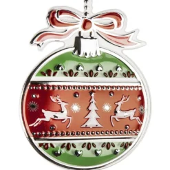 XL Relief-Sticker, Weihnachtskugeln, 35cm x 27,5cm