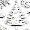 XL Relief-Sticker, Weihnachtsszene 2, 41cm x 24cm