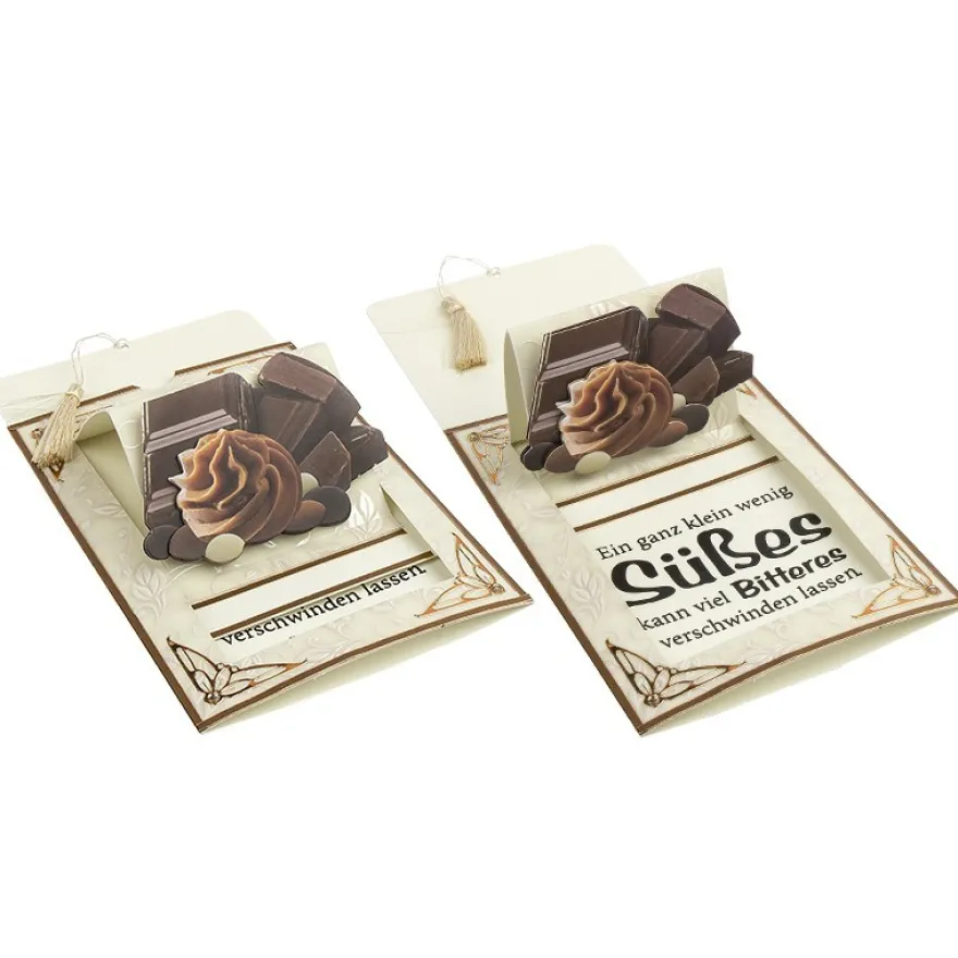 Zieh-Aufstellkarten, B6, 5 Farben, inkl. Umschläge, 10 Stück