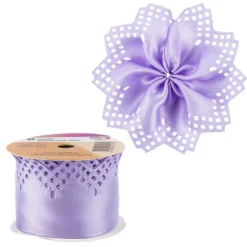 Ziehband "Blüte", 5cm breit, 2,5m lang, flieder