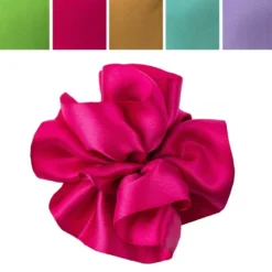Zieh-Rüschen, Satin, Pastell-Farben, 0,9m x 3cm, 10 Stück