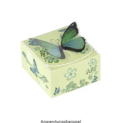 Zier-Faltboxen, Design 4, 11,5cm x 10,8cm x 7cm, 5 verschiedene Farben, 10 Stück