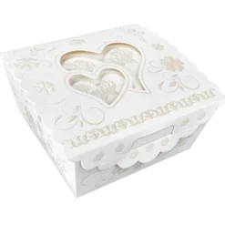 Zier-Faltboxen, Design 2, 13cm x 13cm x 5,5cm, 10 Stück