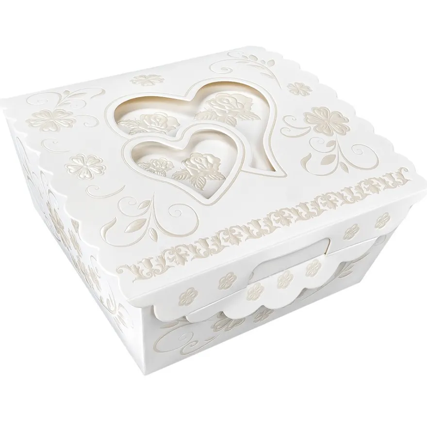 Zier-Faltboxen, Design 2, 13cm x 13cm x 5,5cm, 10 Stück