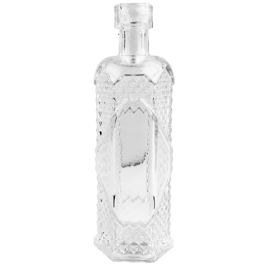 Zier-Glasflasche Fay, Ø 4cm, 12cm hoch, transparent, klar