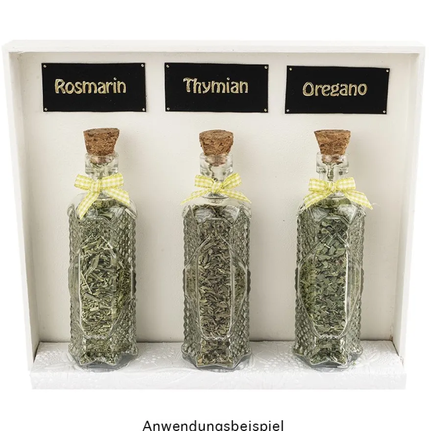 Zier-Glasflasche Fay, Ø 4cm, 12cm hoch, transparent, klar