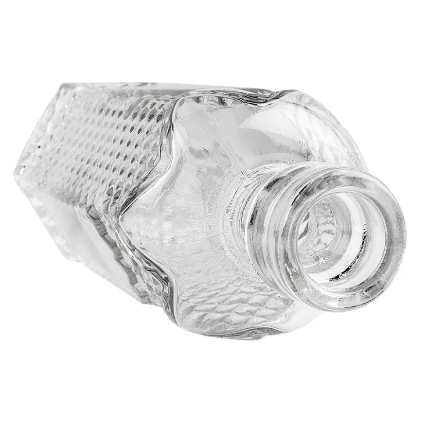 Zier-Glasflasche Fay, Ø 4cm, 12cm hoch, transparent, klar