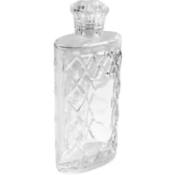 Zier-Glasflasche, Oxford, 18cm x 7,5cm x 4,2cm, max. Füllmenge: 250ml
