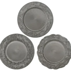 Zierteller, Rohlinge 2, Ø 33cm, 3 versch. Randdekore, 3 Stück