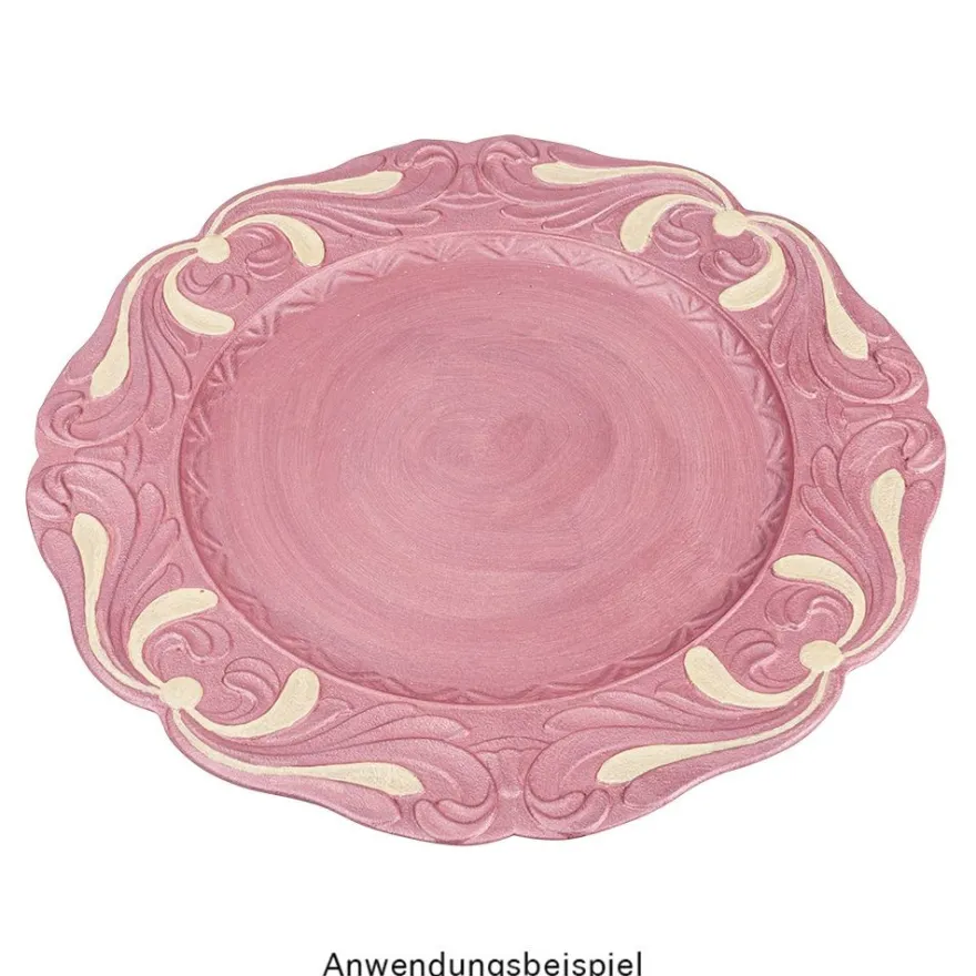 Zierteller, Rohlinge 2, Ø 33cm, 3 versch. Randdekore, 3 Stück