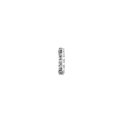 Zwischenperlen, Strass, mit 3-fach-Lochung, 17mm x 6mm, silber, 40 Stück